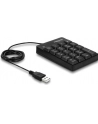 delock Klawiatura numeryczna USB 19 klawiszy czarna - nr 25