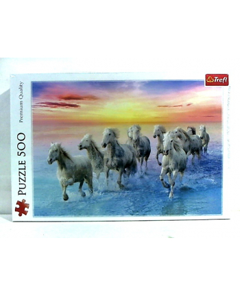 Puzzle 500el - Białe konie w galopie 37289 TREFL