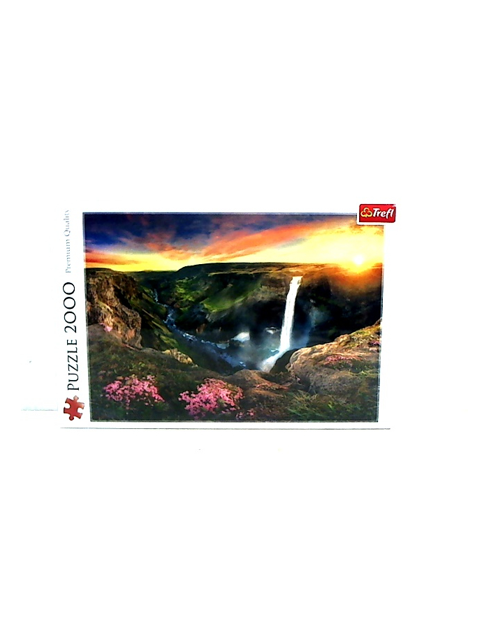 Puzzle 2000el Wodospad Haifoss, Islandia TREFL główny