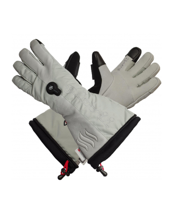 sunen Glovii - Ogrzewane rękawice narciarskie szare XL