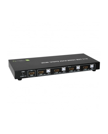 techly 4-portowy przełącznik KVM HDMI/USB 4x1 z audio nr 2