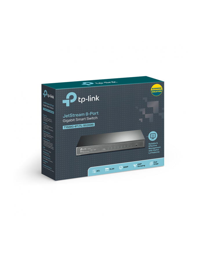 TP-Link T1500G-8T(TL-SG2008)  Smart Switch, 8x10/100/1000Mbps, główny