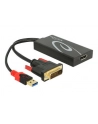 Delock Adapter DVI męski > Displayport 1.2 żeński czarny - nr 11