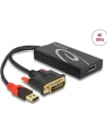 Delock Adapter DVI męski > Displayport 1.2 żeński czarny - nr 20