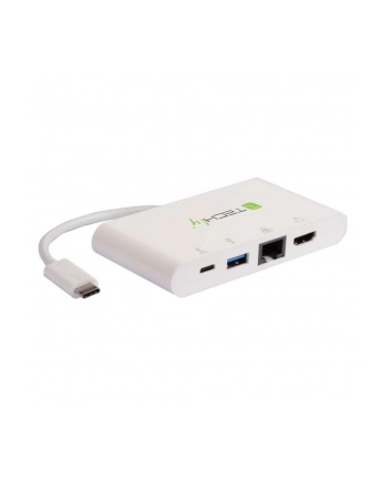 Techly USB-C 3.1 multiport adapter -> 4K HDMI/Gigabit RJ45/USB-A/USB-C biały nr 1