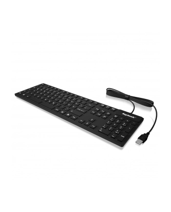 RaidSonic IcyBox KeySonic klawiatura wodoodporna, USB 2.0, przemysłowa IP68, Czarna