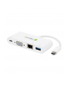 Techly USB-C 3.1 multiport adapter -> VGA/Gigabit RJ45/USB-A/USB-C PD white - nr 9