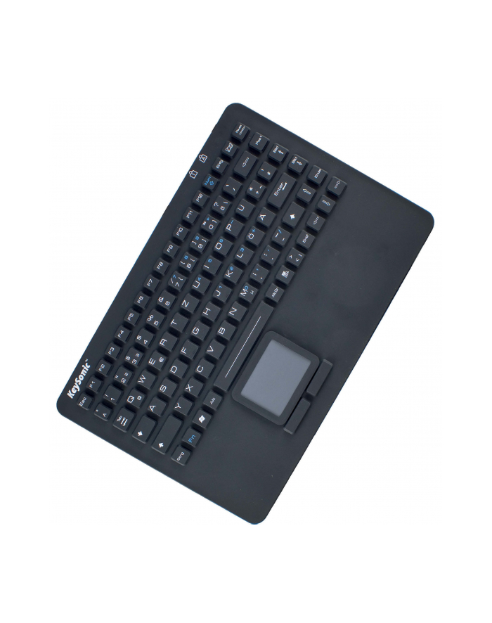 RaidSonic IcyBox KeySonic mini klawiatura wodoodporna, touchpad, przemysłowa IP68, Czarna główny