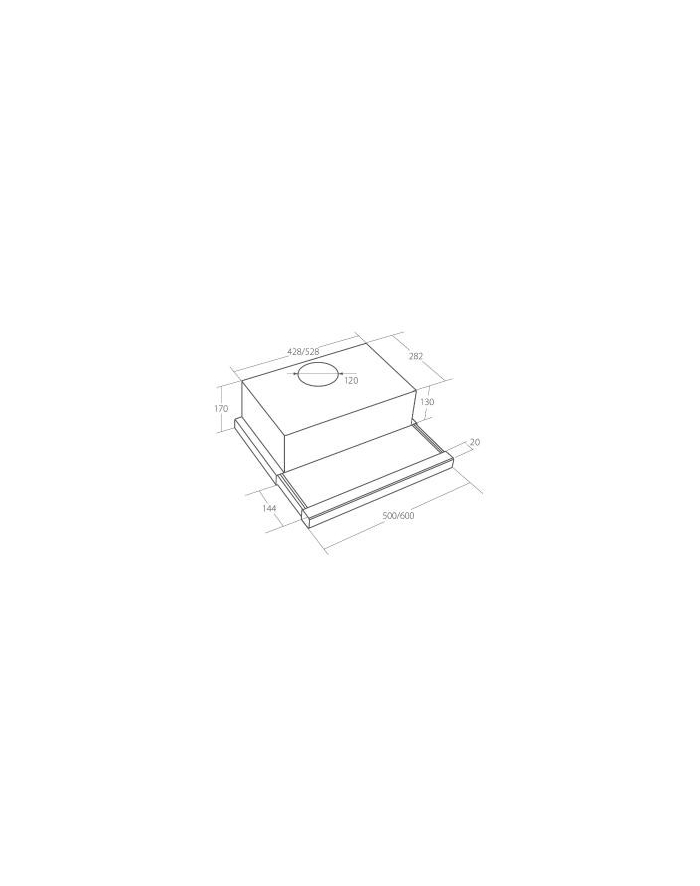 akpo Okap WK-7 Light Eco 60 Glass czarny główny