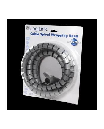 logilink Opaska spiralna do kabli 2,5m / 25mm nr 1