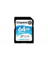 kingston SD  64GB Canvas Go 90/45MB/s CL10 U3 V30 - nr 33