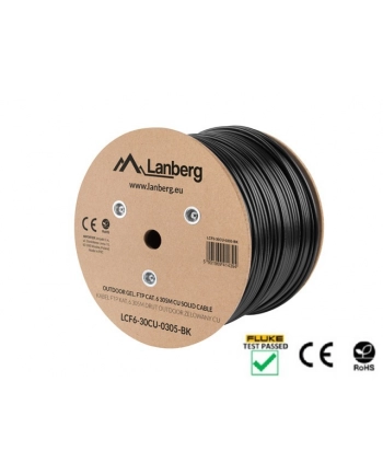 lanberg Kabel FTP Kat.6 CU 305m drut outdoor żelowany nr 1