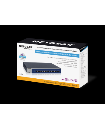 Netgear 12-Port 10-Gigabit/Multi-GIG Smart Web Managed Plus Switches (XS512EM)