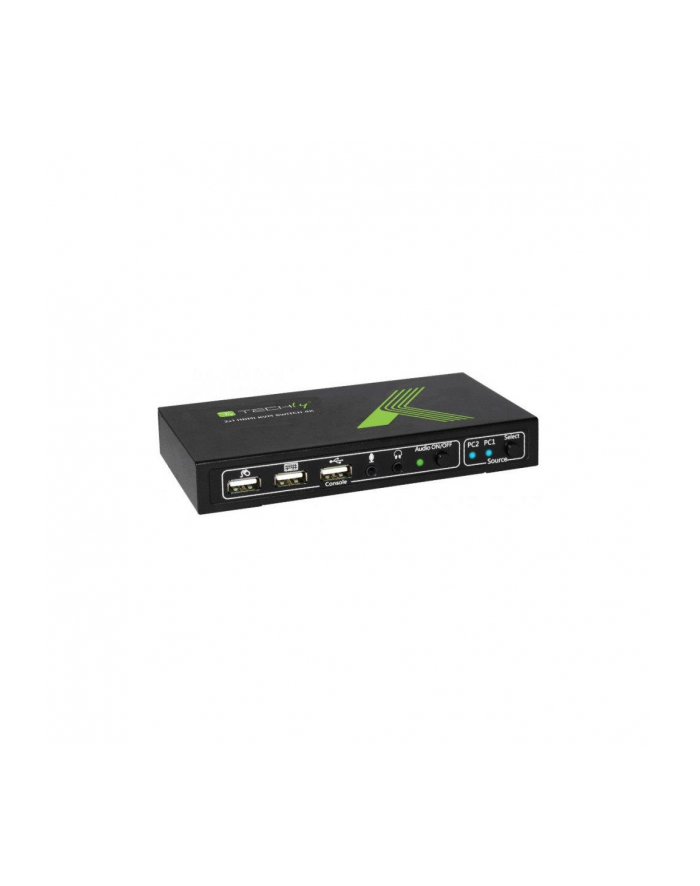 techly 2-portowy przełącznik KVM HDMI/USB 2x1 z audio główny