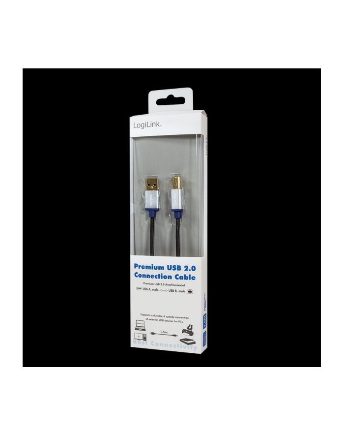 logilink Kabel Premium USB2.0 A/B, długość 2m główny