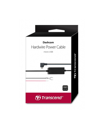 Transcend Dashcam hardwire kit power adapter for DrivePro, Micro-USB Type B