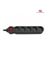 Maclean MCE184 Listwa zasilająca przedłużacz 5 gniazd z wył czarny 3m 2300W - nr 2