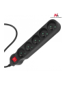 Maclean MCE185 Listwa zasilająca przedłużacz 5 gniazd z wył czarny 5m 2300W - nr 3