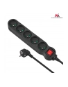 Maclean MCE185 Listwa zasilająca przedłużacz 5 gniazd z wył czarny 5m 2300W - nr 6