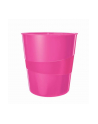 leitz WOW Kosz na śmieci 15L różowy - nr 1