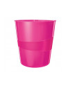 leitz WOW Kosz na śmieci 15L różowy - nr 3