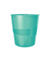 leitz WOW Kosz na śmieci 15L turkusowy - nr 2