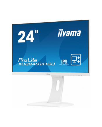 iiyama 24'' XUB2492HSU-W1 IPS,HDMI,DP,USB,BIALY,PIVOT.