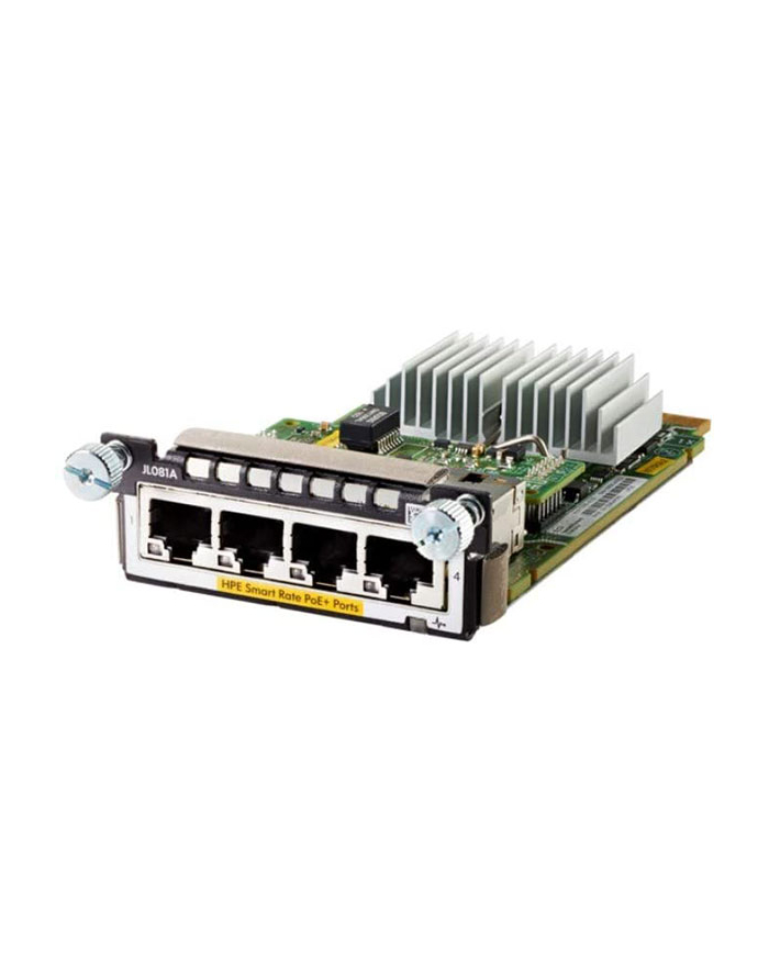 Aruba 3810M 4 HPE Smart Rate PoE+ Module - produkt odnowiony (renew). Pudełko i plomba producenta. Pełna gwarancja. główny