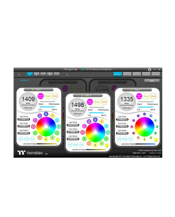 thermaltake Riing 12 RGB Plus TT Premium Edition 5 Pack (5x120mm, 500-1500 RPM)