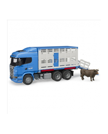 Scania R z kontenerem i figurką wołu 03549 BRUDER