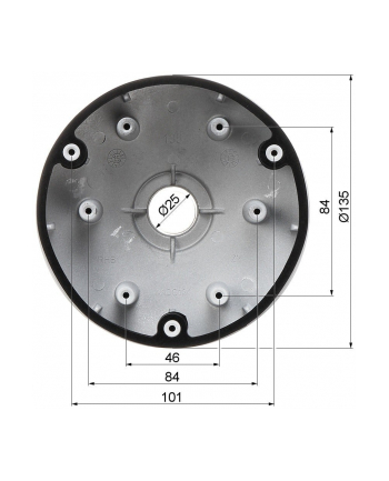 Metalowy uchwyt sufitowy Hikvision DS-1271ZJ-135 nr 2