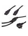 Kabel zasilający Akyga AK-PC-04A CEE 7/7 2xC13 250V/50Hz 1,8m czarny - nr 4