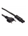 Kabel zasilający Akyga AK-RD-02A do notebooka 2pin ósemka IEC C7 CEE 7/16 3m wtyk EU - nr 1