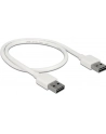 Kabel USB 2.0 Delock A(M) - A(M) 0,5m biały Easy-USB - nr 12