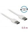 Kabel USB 2.0 Delock A(M) - A(M) 0,5m biały Easy-USB - nr 13