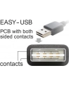 Kabel USB 2.0 Delock A(M) - A(M) 0,5m biały Easy-USB - nr 9