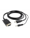 Kabel adapter Gembird HDMI (M) - VGA(M) + Audio 3m - nr 5