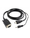 Kabel adapter Gembird HDMI (M) - VGA(M) + Audio 3m - nr 8