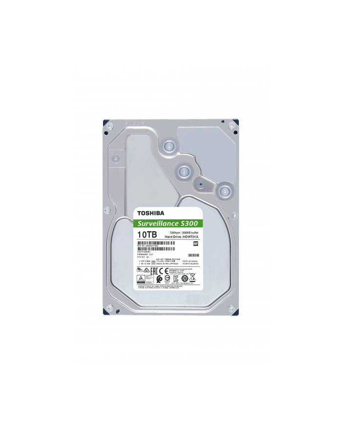 Dysk Toshiba S300 HDWT140UZSVA 4TB SATA Surveillance BULK główny