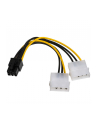 Kabel adapter Akyga AK-CA-13 2x Molex (M) - PCI-Express 6pin (M) 0,15m - nr 10