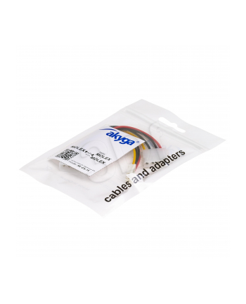 Kabel adapter Akyga AK-CA-14 Molex (M) -  Molex (F) + miniMolex (F) 0,15m