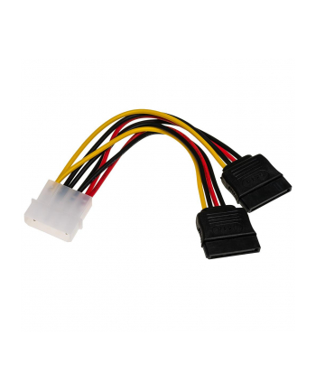 Kabel adapter Akyga AK-CA-16 Molex (M) - 2x SATA (F) 0,15m