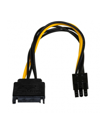 Kabel adapter Akyga AK-CA-30 SATA (M) - PCI-Express 6-pin (F) 0,15m