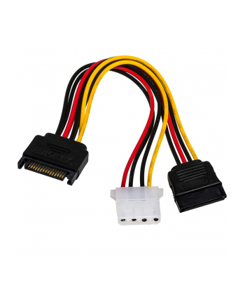 Kabel adapter Akyga AK-CA-32 SATA (M) -  SATA (F) + Molex (F) 0,15m