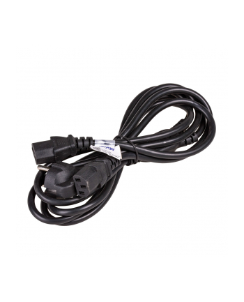 Kabel zasilający Akyga AK-PC-04A CEE 7/7 2xC13 250V/50Hz 1,8m czarny