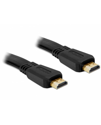 Kabel HDMI Delock HDMI-HDMI v1.4 płaski 3D 3m nr 1