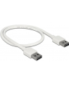 Kabel USB 2.0 Delock A(M) - A(M) 0,5m biały Easy-USB - nr 11