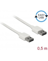 Kabel USB 2.0 Delock A(M) - A(M) 0,5m biały Easy-USB - nr 12
