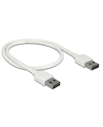 Kabel USB 2.0 Delock A(M) - A(M) 0,5m biały Easy-USB nr 2