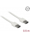 Kabel USB 2.0 Delock A(M) - A(M) 0,5m biały Easy-USB - nr 8